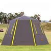 Tendas e abrigos UV Hexagonal Pólo de Alumínio Automático Acampamento Ao Ar Livre Selvagem Grande Tenda Família Viagem 46Persons Toldo Jardim Pergo4175816