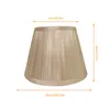 Lamp Covers & Shades Fabric Lampshade Pleated Design Non-opaque Bedside Table Light Cover Inner Iron Bracket Desktop