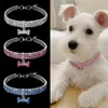 Bling Diamant Chien Colliers Cristal Chiot Pet Brillant Plein Strass solide collier Taille pour petits chiens Collier Animaux Fournitures WLL498