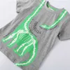 Springende meter aankomst jongens t-shirts met dinosaurussen print dieren print kinderen zomer kleding 210529