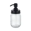 Couvercles de distributeur de savon noir Mason Jar Couvercles antirouille en acier inoxydable 304 Liquide Petite pompe à lotion pour cuisine et salle de bain Pot non inclus DH5899