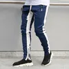 Erkek Joggers Vintage Parça Pantolon Fermuarlı Ayak Bileği Çizgili Moda Hip Hop Spor Streetwear Pantolon Sweatpants Pantalon Homme