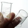 Lab levererar 5st kapacitet 5 ml låg form Bägare mätning av glaskemi borosilikat transparent grossist