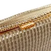 Gold Sequined Evening Bags Party Handbags For Women Wedding Elegant Handbags Bridal Clutches Bag Crystal Prom