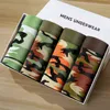 4pcs Men Underwear Boxers Fashion printed Mens Underpants Men's Boxer Shorts Modal Male Panties Pouch Sheath Cuecas Homme H1214