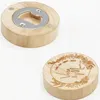 Creative solid wood refrigerator magnetic stick wooden bottle opener activity practical small gift ZC782