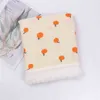 100% bomull S född för pojkar Flickor Muslin Swaddle Blankets Blomma Skriv ut sängkläder Quilt swaddle 211029