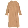 Casual Dresses Cynthia Kvinnor Chesongsam Kvinna Vintage Plaid Cotton Long-Sleeve Kinesiska Qipao Höst 20QDC-175 7Z