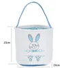 23*23cm Ostereier Korb Festliche Leinwand Hase Ohr Eimer Kaninchen Flauschige Schwänze Einkaufstasche Feiern Party Dekoration geschenk Spielzeug Tragetaschen