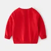 Camisola de crianças meninos de natal meninas roupas 2021 novo outono tecido macio vestuário de bebê desenhos animados tricotadas pulôver crianças suéter y1024