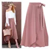 S Sale Dames Rokken Zomer Aankomst Asymmetrisch Empire Solid Pink Plus Size Casual Stijl Mode Mid Rokken 1191 40 210528