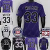 maillot de baseball blanc violet