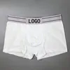 Man Solid Boxers LOGO Underpants Fashion Casual Sexy Underwear Boxer Shorts Designers Brand Breathable Modal Cotton Panties 3pcs With Boxes