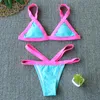 Kobiety bikini dwupoziomowe zestawy kostiumu kąpielowego Mujer push up bandage brazylijskie garnitury kąpielowe letnie plaż