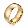 Cluster Rings CLASSICAL Tungsten Carbide 8 Mm Men's Polished Dome Wedding Band Ring For Men Engagement Jewelry In Gold Rose G248T