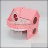 Small Animal Supplies Pet Home Garden Mini Hamster Nest Rabbit Hedgehog timmerstuga Slee House GWA10416 Drop Delivery 2021 NFD2C