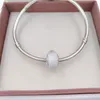 Braccialetti con ciondoli fai-da-te ﾠgioielli pandora murano distanziatore per creazione di braccialetti bangle FROSTY MINT Perlina distanziale in vetro sfaccettato per donna uomo regali di compleanno festa di nozze 791656