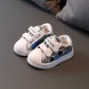 Детские звезды кроссовки 2021 мода искусственная кожа малыша мальчики младенческие ботинки детские кроссовки обувь для девочек мокасины повседневная обувь 21-30 г1025