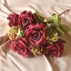 Dekorative Blumenkränze, künstlicher Strauß halbmondförmiger Rosen, Hochzeit, Heimdekoration, gefälschte Seiden-Tischsträuße