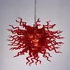 Contemporary Pendant Lights Lamp Crystal Red Chandelier for Designer Living Room Decor Kitchen Home Decoration