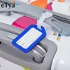 Party Favor Solid Color Plastic Luggage Tag Women Men Travel Suitcase ID Address Holder Baggage Tags Boarding Bag Portable Label