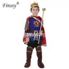 King Prince Cosplay kostym för barn jul nyår Halloween karneval kostym för pojkar fest klänning Q0910