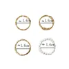 Золотые цепные кольца HIPHOP набор для женщин-девочек Панк геометрические простые кольца палец 2021 Trend Ювелирные изделия Party Pearl Vintage Ring Gifts