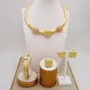 Earrings & Necklace Goldplated Jewelry Dubai African Costume For Women Wedding Party Bridal Jewellery
