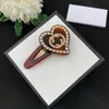 Barrettes à cheveux avec lettres de styliste, marque de mode populaire, pour femmes, fête, amoureux de mariage, cadeau, accessoires bijoux