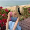 ワイドブリム帽子夏の女性7cm麦わら帽子ファッションチャポールレディサンボーターウィートパナマビーチチャペウフェミニノキャップelob22