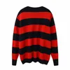 UNUTH Girls Oversize Striped Sweatshirts Autumn Fashion Ladies Vintage Soft Cotton Pullovers Streetwear Women Chic 210909