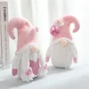 Valentine Day Party flower Faceless Gnomes Handmade Plush Gnome Doll for Home Office Shop Tabletop Decor Kids Toys T2I53182