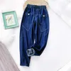 Summer Women Loose Wide-legged Jeans Were Thin Nine-point Pants Casual Harem Overalls Collapse Free 210527