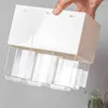 9 Grids Desktop Förvaringslåda hopfällbar plast Förvaringsbehållare Smycken Drawer Pearl Pärlor Kosmetiska Örhängen Arrangör Box 211112