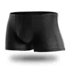 Caleçons hommes Boxer sous-vêtements maille glace soie Transparent respirant confortable slips Sexy Ultra-mince voir à travers la culotte