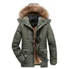 Deepsence Men's Winter Fleece Warm Hooded Parka Jacket Men's Fall Coat Thicken Windproof Pocket Parka Men 211206