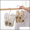 Housekeeping Organization Gardenwind-Proof Shoes Hanging Hook Multi-Function Shelf Shoe Hanger Balcony Drying Rack Stand Home Storage Holder