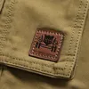 Grande taille 42 Original marque hommes Cargo pantalon été 100% coton lâche militaire décontracté Long pantalon mâle armée hommes Joggers 210518