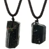 10 Stück natürliche schwarze Turmalin-Anhänger-Halskette, Kristall-Halskette, Chakra-Kristall, Heilstein-Anhänger, 18–23 mm, Sxctb Fhgxt 658 R2