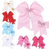 Baby Girls Hair Ropes Children Valentine's Day Swallowtail Bow Hairbands Kids Elastic Solid Color 2PCS Set Bowknot Headdress Headwear Hair Accessories KFR129