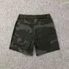 Verano Impreso Carta Manga corta Moda O-Cuello Camisetas de algodón + Ejército Verde Pantalones cortos de cintura alta Conjuntos de mujeres 2 piezas 210506