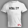 E-BAIHUI hommes T-shirt en coton serré Kill IT T-shirt + 5% retour impression t-shirts hommes mode ballon de football porter hommes T-shirt TS058 G1222