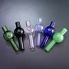 6 Color quartz bubble cap With Hole for Hookahs On Top Thermal Banger Nails Frosted Polished Joint E-nail Retail