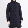 Inverno Down Down Parkas Women Designer Heath Long Parka Stand Collar Zippers