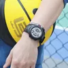 Polshorloges skmei top heren horloge mode grote wijzerplaat sport horloges 50m waterdichte wekker digitale mannen polshorloge relogio masculino