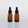 10 ml Draagbare vloeibare druppel pipet reagens lege amber hervulbare glazen fles reizen pot met druppels professionele opslagflessen potten DH3922