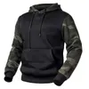 Höstens militära kamouflage fleece hoodies armé taktisk manlig vinter camo hip hop pullover hoody sweatshirt lös kläder 211014