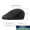 Wuaumx Casual Spring Summer Berets Hat Men Women Denim Newsboy Caps Visors Cotton Cabbie Herringbone Cap Duckbill Ivy Flat Cap Factory price expert design Quality