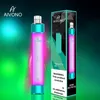 정통 AIVONO 조준 화재 일회용 Vape 펜 E 담배 장치 RGB 빛 650mAh 배터리 4ml 미리 채워진 카트리지 포드 1000 퍼프 빛나는 Vapes 키트 VS 빅 바