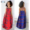 Qunq filles robe de Style africain été sans manches enfants plage vacances robes pour fille bébé enfant en bas âge enfants princesse Costume Q0716